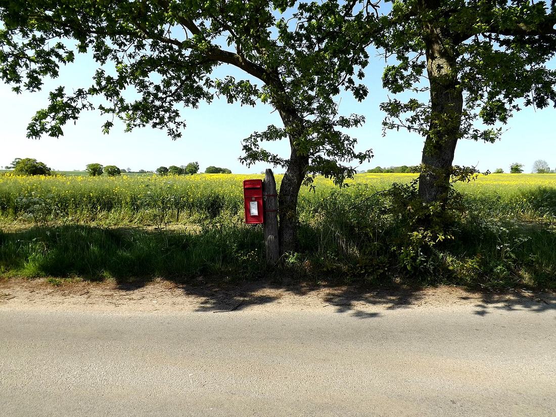 A red postbox